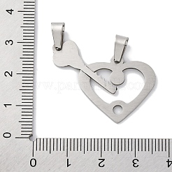 201 Stainless Steel Pendants&nbsp;STAS-Q342-45P