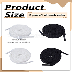 4Pcs 2 Colors Wave Pattern Polyester Shoelaces&nbsp;FIND-LP0008-82