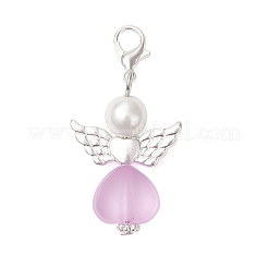 Heart Angel Acrylic & Glass Pendant Decorations&nbsp;HJEW-JM03557