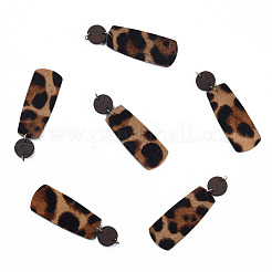 Eco-Friendly Cowhide Leather Big Pendants&nbsp;FIND-N049-11-03