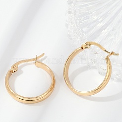 201 Stainless Steel Hoop Earrings&nbsp;EJEW-Q026-17G-A