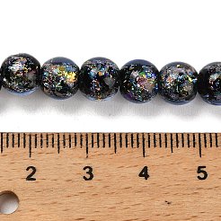 Handmade Dichroic Foil Glass Beads Strands&nbsp;DICH-U001-02C
