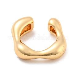 Real 14K Gold Plated Brass Cuff Earrings&nbsp;X-EJEW-M232-02C-G
