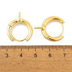 Brass Hoop Earrings Findings&nbsp;KK-K367-14G