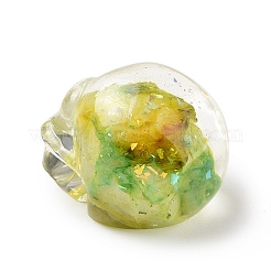 Natural Fluorite Skull Beads&nbsp;G-P490-02D