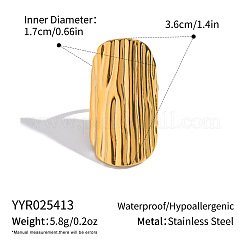 304 Stainless Steel Open Cuff Rings&nbsp;PH5896