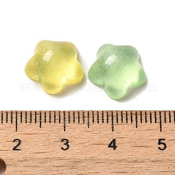 Transparent Resin Decoden Cabochons with Glitter Powder&nbsp;RESI-E053-08F