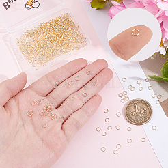 600Pcs Brass Open Jump Rings&nbsp;FIND-BBC0005-14
