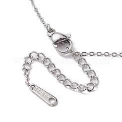 2Pcs 2 Style Crescent Moon Natural Larvikite & Quartz Crystal Pendant Necklaces&nbsp;NJEW-JN04642
