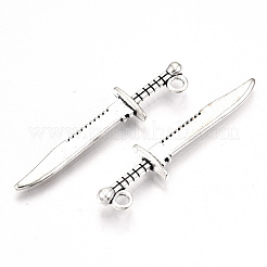 Tibetan Style Alloy Pendants&nbsp;TIBE-S323-090AS-RS