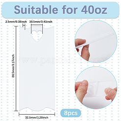 8Pcs Acrylic Heat Transfer Big Pendants&nbsp;FIND-SP0003-09A