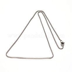 Tarnish Resistant 304 Stainless Steel Cable Chain Necklaces&nbsp;LS-NJEW-N0047-35