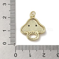 Brass Micro Pave Cubic Zirconia Pendants&nbsp;KK-Q808-18G