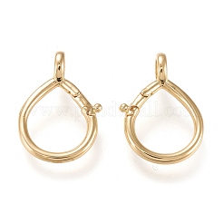 Brass Keychain Clasp Findings&nbsp;X-KK-K250-01G