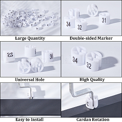 300Pcs 15 Styles Plastic Clothing Trouser Size Markers&nbsp;KY-CP0001-28B