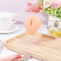 Soft Silicone Belly Button Flexible Model Body Part Displays with Acrylic Stands&nbsp;ODIS-WH0002-21