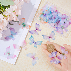 100Pcs 10 Colors Gradient Color Double Layer Fibre Tulle Ornament Accessories&nbsp;FIND-SC0005-79