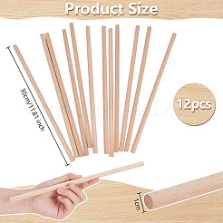 Wood Craft Sticks&nbsp;WOOD-WH0125-11H