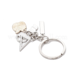 Tibetan Style Alloy Keychains&nbsp;KEYC-JKC01250-02