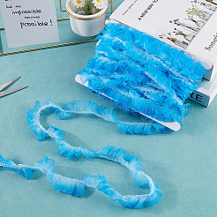 10M Polyester Wrinkle Gradient Lace Trim Ribbon&nbsp;OCOR-CY0002-29A