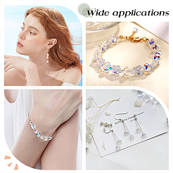 200Pcs 10 Style Electroplate Transparent Glass Beads Strands&nbsp;EGLA-GA0001-15