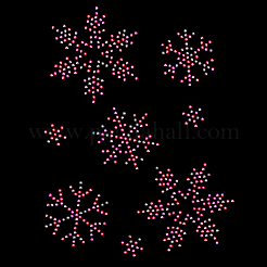 Snowflake Pattern Hotfix Rhinestones&nbsp;DIY-WH0430-205B