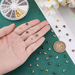 Multi Colored Jewelry Findings Round Brass Tube Crimp Beads for Jewelry Making&nbsp;KK-PH0007-04-NF