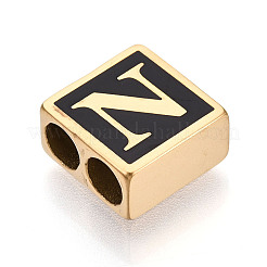 304 Stainless Steel Black Enamel Square Spacer Bars&nbsp;STAS-T073-58N-G