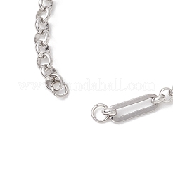 2Pcs 2 Styles 304 Stainless Steel Chain Bracelet Making&nbsp;AJEW-JB01493