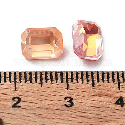 Electroplate K9 Glass Rhinestone Cabochons&nbsp;RGLA-M016-A01-AM