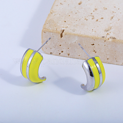 C-shaped Brass Stud Earrings&nbsp;ET2611