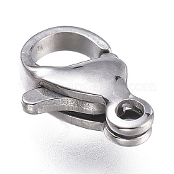 Tarnish Resistant 316 Surgical Stainless Steel Lobster Claw Clasps&nbsp;STAS-M281-01P-B