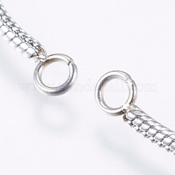 Non-Tarnish Adjustable 304 Stainless Steel Snake Chain Necklace Making&nbsp;STAS-E163-38P