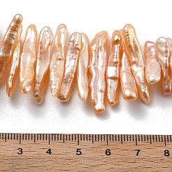 Natural Baroque Keshi Pearl Beads Strands&nbsp;PEAR-P064-03A-03B