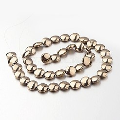 Electroplate Non-magnetic Synthetic Hematite Bead Strands&nbsp;G-F300-33A-06
