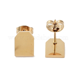 PVD Vacuum Plating 304 Stainless Steel Stud Earrings for Women&nbsp;EJEW-A048-46K-G