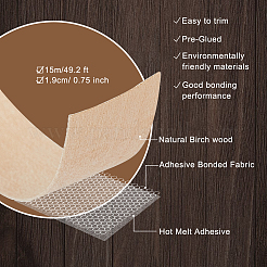 Wood Flat Sealing Strip&nbsp;AJEW-WH0270-246A-01