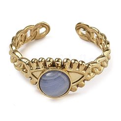 Synthetic Blue Lace Agate Finger Rings&nbsp;RJEW-U027-01G-06