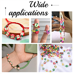 300Pcs 5 Styles Handmade Polymer Clay Beads&nbsp;CLAY-PH0001-94