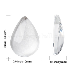 Transparent teardrop&nbsp;X-GGLA-R024-14x10