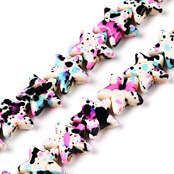 Spray Painted Synthetic Turquoise Beads Strands&nbsp;UNKW-T001-11F