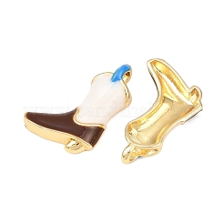 Brass Enamel Pendants&nbsp;KK-C248-05G-02
