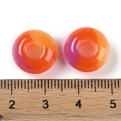Triple Color Resin European Beads&nbsp;RESI-F055-06D