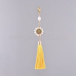 Polyester Tassel Big Pendant Decorations&nbsp;HJEW-JM00379-M