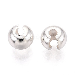 925 Sterling Silver Crimp Beads Covers&nbsp;STER-T008-37S-01