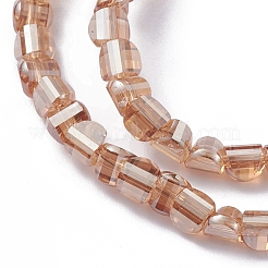 Electroplate Glass Beads Strands&nbsp;EGLA-L023A-PL04