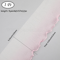 5Yards Polyester Pleated Lace Trim Ribbon&nbsp;OCOR-GF0004-84C