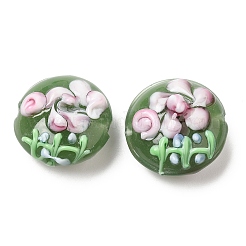 Handmade Bumpy Lampwork Beads Strands&nbsp;LAMP-K027-06I