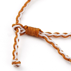 Adjustable Two Tone Nylon Cord Braided Bracelets&nbsp;BJEW-JB05850-02