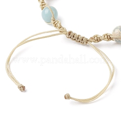 Synthetic Imperial Jasper & Natural Shell Braided Bead Bracelets&nbsp;BJEW-TA00406